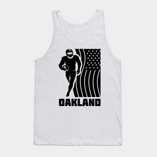 Oakland Football Team Color Tank Top by Toogoo